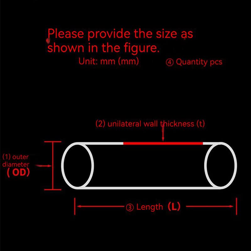 YONGERN Quartz High Temperature and Pressure Corrosion Resistant Acid-Alkali Furnace Quartz Glass Tube 1200 Degrees Celsius (Size : OD50-T4-L600)