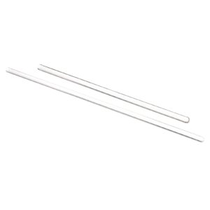 meccanixity 3.3 borosilicate glass stick 7.87" 11.81" length stir rod mixing tools with both ends round for lab kitchen science 2in1 set