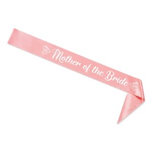 Party to Be Set of 2 PCS Rose Gold Maid of Honor and Mother fo the Bride Sashes Bachelorette Party Wedding Decorations