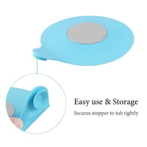 Tub Stopper Bathub Drain Plug, Konpex Soft Universal Silicone Bath, Kitchen Sink, Laundry Room Sink Drain Cover