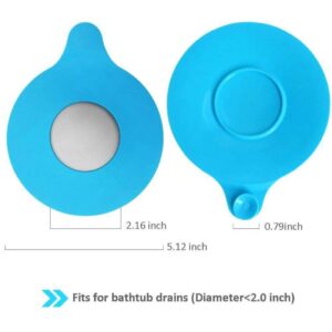 Tub Stopper Bathub Drain Plug, Konpex Soft Universal Silicone Bath, Kitchen Sink, Laundry Room Sink Drain Cover