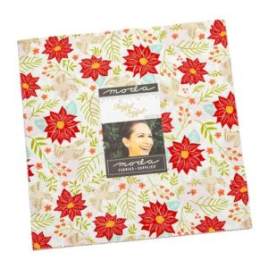 moda fabrics joyful joyful layer cake, 42-10'' precut fabric quilt squares by stacy iest hsu