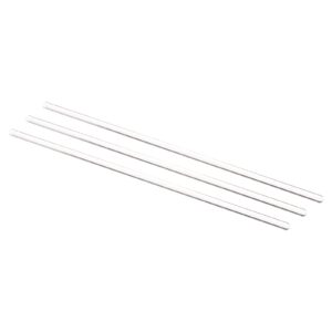 meccanixity 3.3 borosilicate glass stick 9.84" length 6mm dia stir rod mixing tools with both ends round for lab kitchen science 3pcs