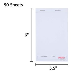 DGBDPACK Guest Checks Pads EP-GCKDUP-1 (10 Pads), total 500 Blank Waiter Pad, Server Order Pads