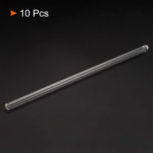 MECCANIXITY 3.3 Borosilicate Glass Stick 11.81" Length 10mm Dia Stir Rod Mixing Tools with Both Ends Round for Lab Kitchen Science 10Pcs