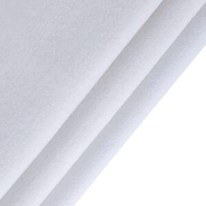 Jtnohx Craft Felt, 1 Square Yard Felt Fabric, 1.4mm Thickness Soft Felt Sheets, Felt by Yard for Art & Craft Project (White)