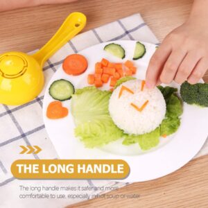 Hemoton 3Pcs Rice Mold Paddle Rice Ball Molds Rice Ball Spoon Sushi Making Tools Plastic Spatula Cooking Utensil for Home Kitchen Restaurant