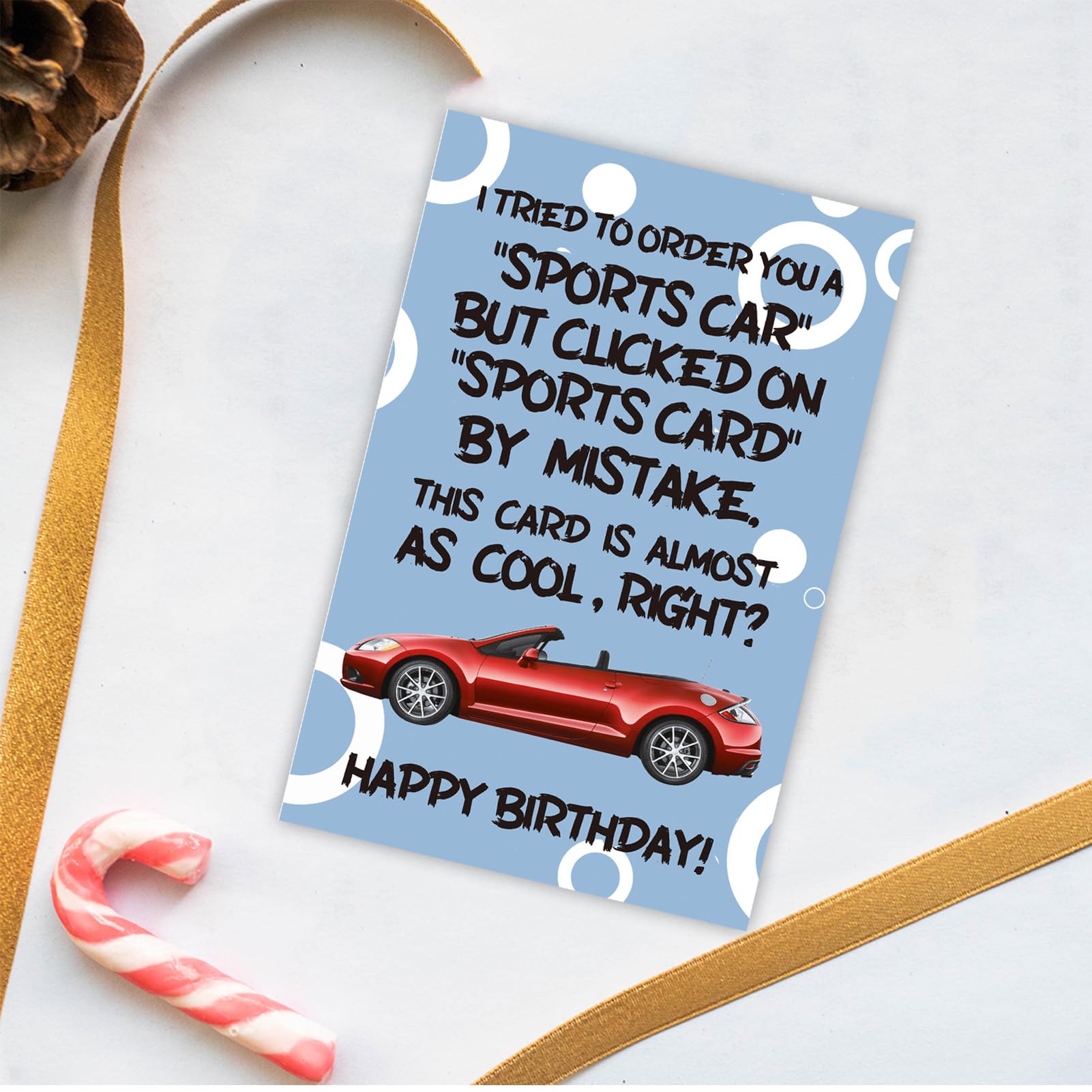 Arsagen I Tried to Buy You A Sports Car Card! Humor Birthday Card for Daughter Son, Funny Supercar Card for Adult 18th Bday