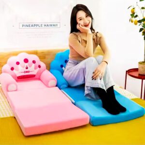 ALSWIG Three Layers of Folding Kids Sofa/Children Sofa/Lazy Sofa/Armchair Flip Open Plush Foldable Mini Sofa Softtoy Cute Cartoon QK-123 QK-123