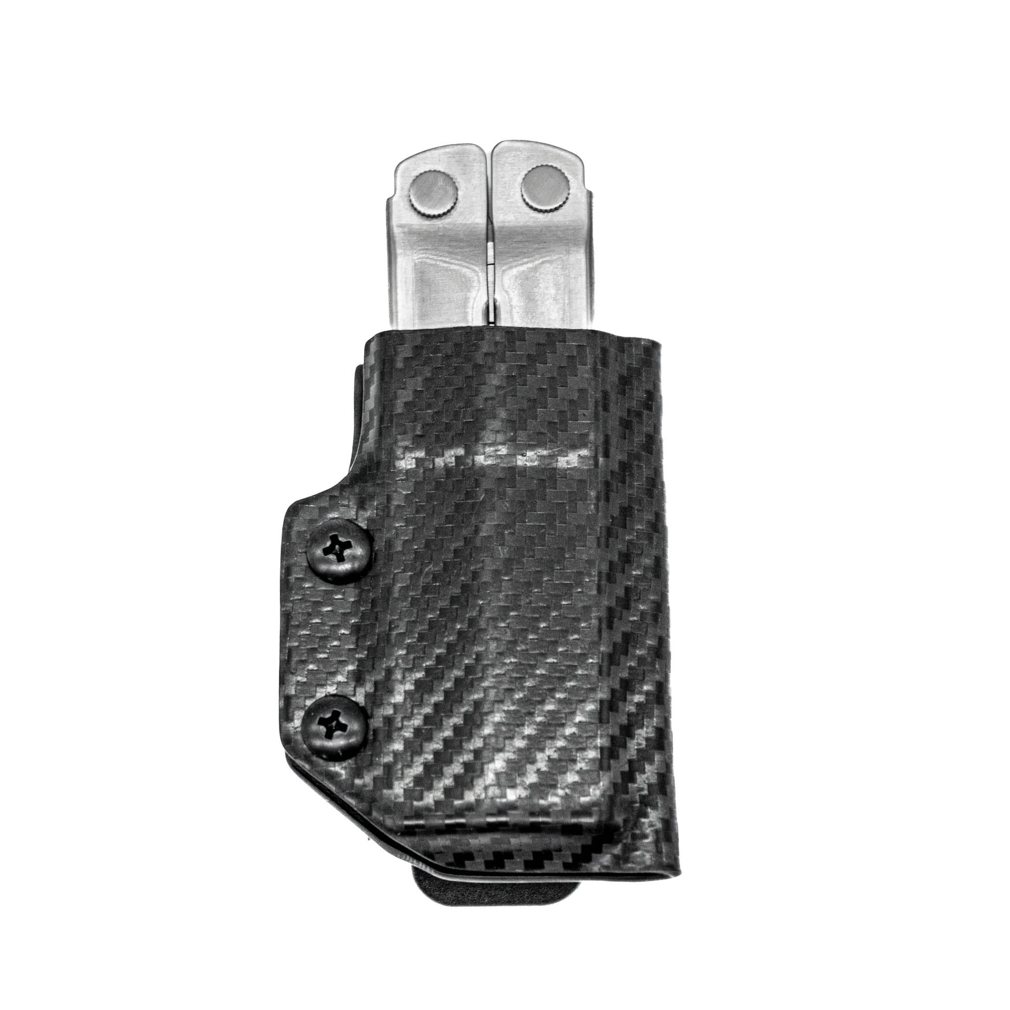 Kydex Multitool Sheath for LEATHERMAN Bond - Made in USA - Multi Tool Sheath Holder Cover Belt Pocket Holster - Multi-tool not included (Carbon Fiber Black)