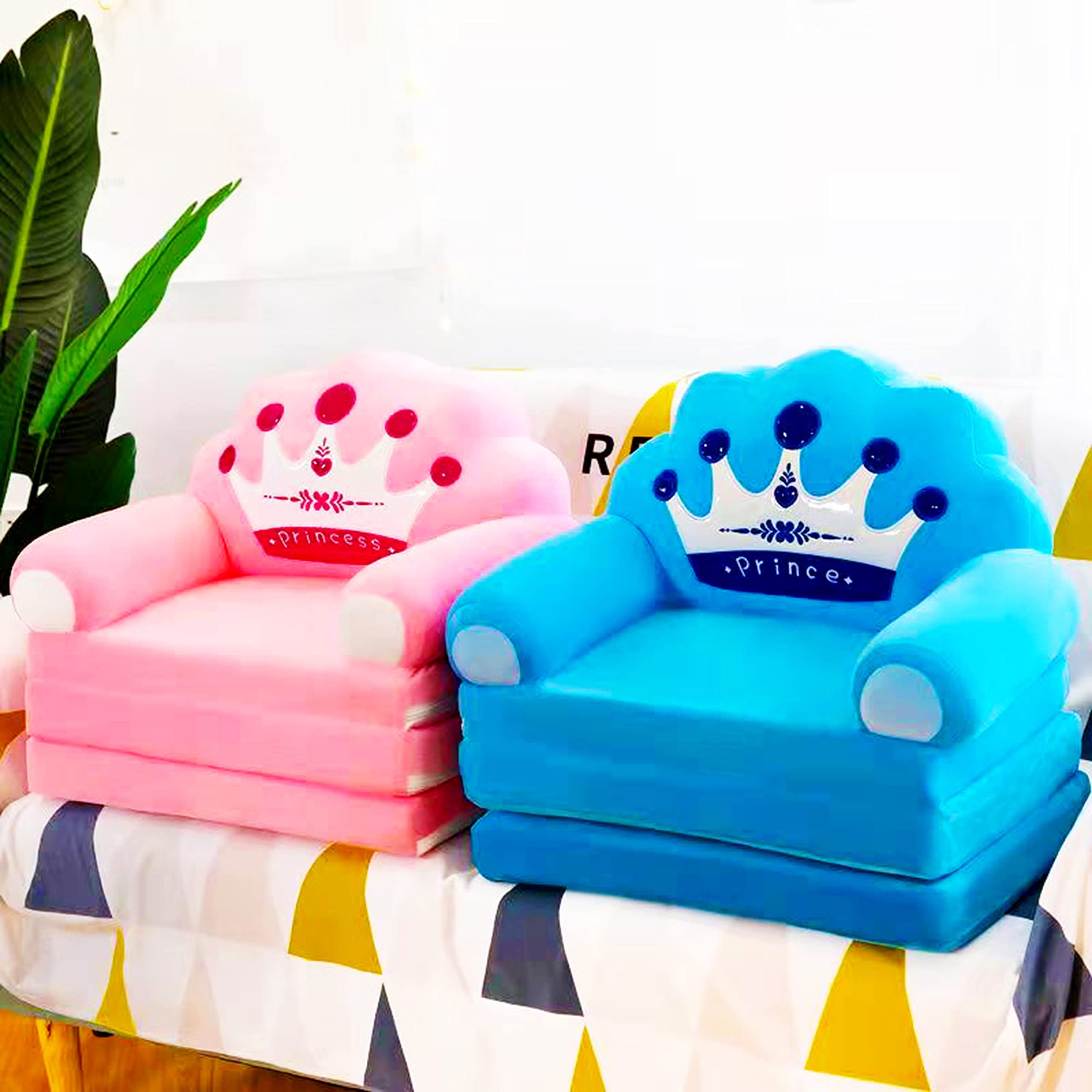 ALSWIG Three Layers of Folding Kids Sofa/Children Sofa/Lazy Sofa/Armchair Flip Open Plush Foldable Mini Sofa Softtoy Cute Cartoon QK-123 QK-123