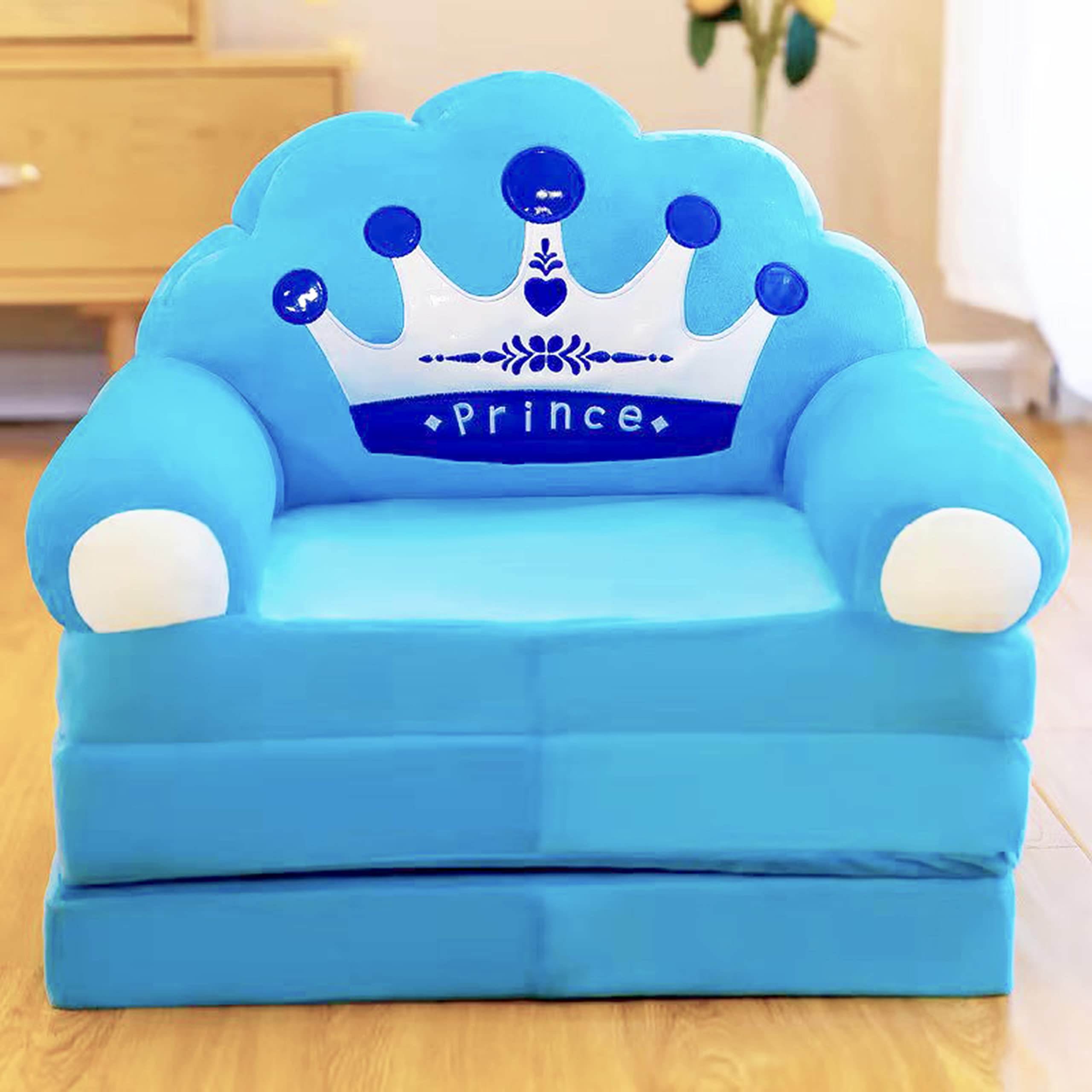 ALSWIG Three Layers of Folding Kids Sofa/Children Sofa/Lazy Sofa/Armchair Flip Open Plush Foldable Mini Sofa Softtoy Cute Cartoon QK-123 QK-123