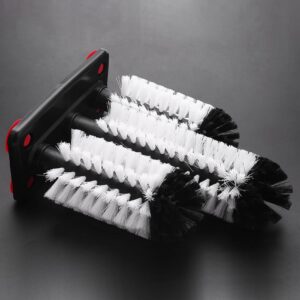 Dacvgog Glass Washer 3 Brush Glass Washing Brushes with Suction Base Bar for Bar,Kitchens,Red Wine Glasses,Cup