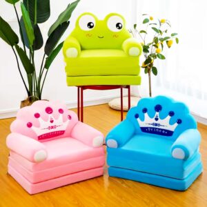 ALSWIG Three Layers of Folding Kids Sofa/Children Sofa/Lazy Sofa/Armchair Flip Open Plush Foldable Mini Sofa Softtoy Cute Cartoon QK-123 QK-123