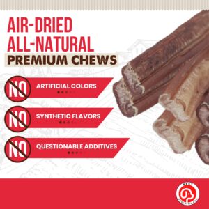 Best Dog Chews Thin Bully Sticks for Dogs 100% Natural Delicious and Protein Rich Keep Your Dog Busy with Chews and Treats Fully Digestible-Great for Dental Health-for All Breed Sizes-6 inch(6 Count)