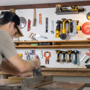 StoreYourBoard Power Tool Organizer Kit, Holds Drills and Power Tools, Shelf, Wall Mount Garage Storage Rack