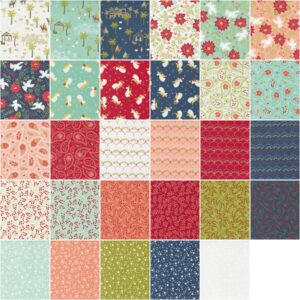 Stacy Iest HSU Joyful Joyful Jelly Roll 40 2.5-inch Strips Moda Fabrics 20800JR, Assorted