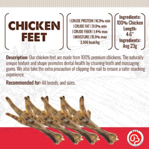 Best Dog Chews Chicken Feet (No Claws) for Dogs Premium Quality Dog Treats and Chews Rawhide Free Rich in Glucosamine and Chondroitin for All Breed Sizes Dogs and Puppies (12 Count)