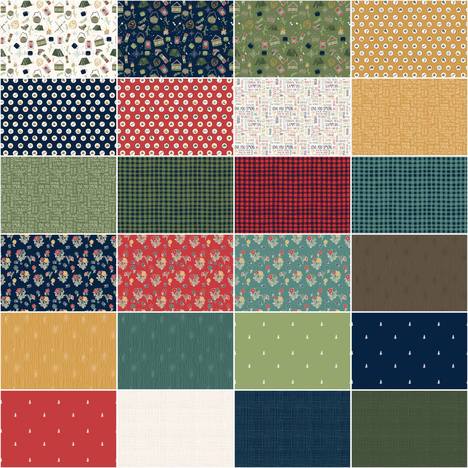 Gracey Larson Love You S'More 24 Fat Quarters Riley Blake Designs FQ-12140-24