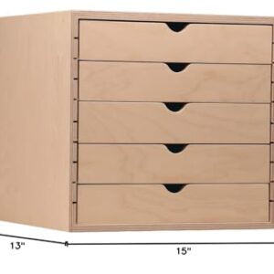 Stamp-n-Storage Drawer Cabinet - 5 Double 2" Drawers (will fit IKEA Kallax Shelving Unit)