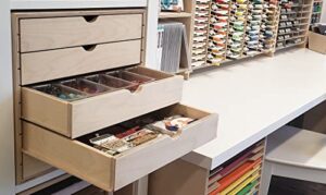 Stamp-n-Storage Drawer Cabinet - 5 Double 2" Drawers (will fit IKEA Kallax Shelving Unit)