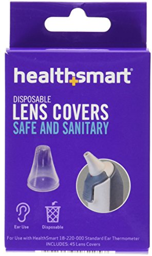 HealthSmart Disposable Lens Covers, Filters for The Standard Digital Ear Thermometer (18-220-000), 45 per Box (Pack of 6, 270 Count Total)