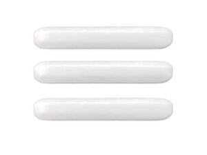 3 pack, ptfe smooth with ridge magnetic stir bar set - 50mm / 1.96 inch