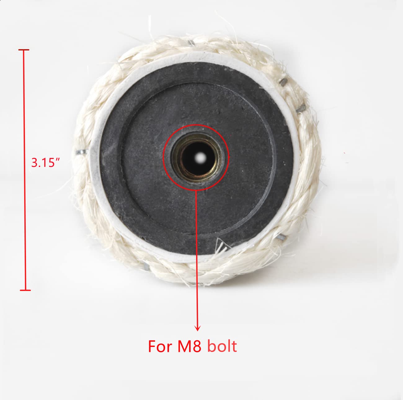 SHENGOCASE Cat Tree Replacement Post 17.7" L,Ø 3.15" Pole with M8 Bolt, Cat Tower Relacement Post, DIY Cat Scratching Post Replacement Part Pole