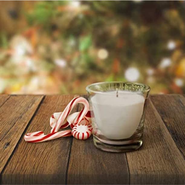 Glade Jar Candles, Fragrance Candles Infused with Essential Oils, Air Freshener Candles, 4 Candles 3.4 Oz (Candy Cane Cheer)