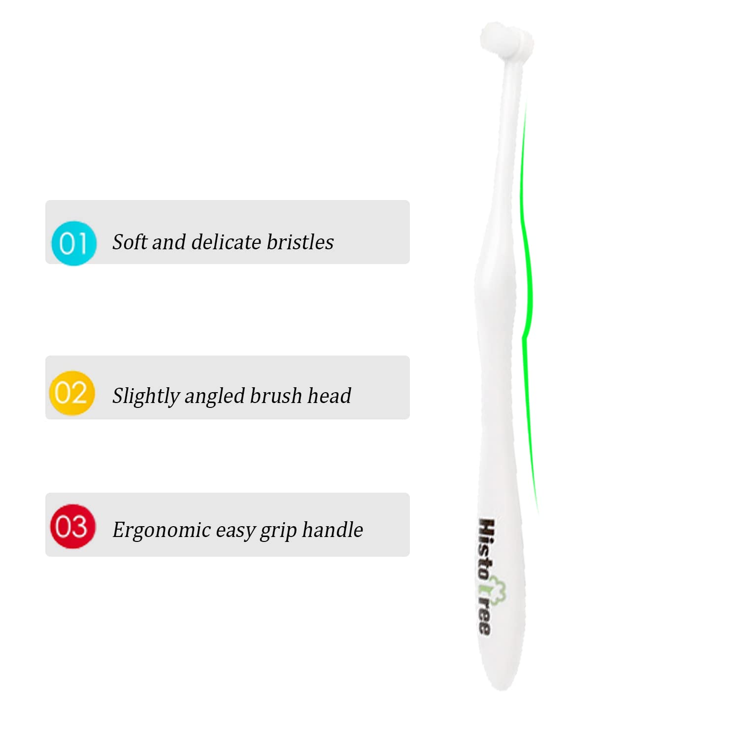 JGocot Small Breed Dog Toothbrush, Pet Toothbrush for Cats, Small Breed Dogs, Puppy Dogs, Utral Soft Micro Nano Bristle No Gum Hurting