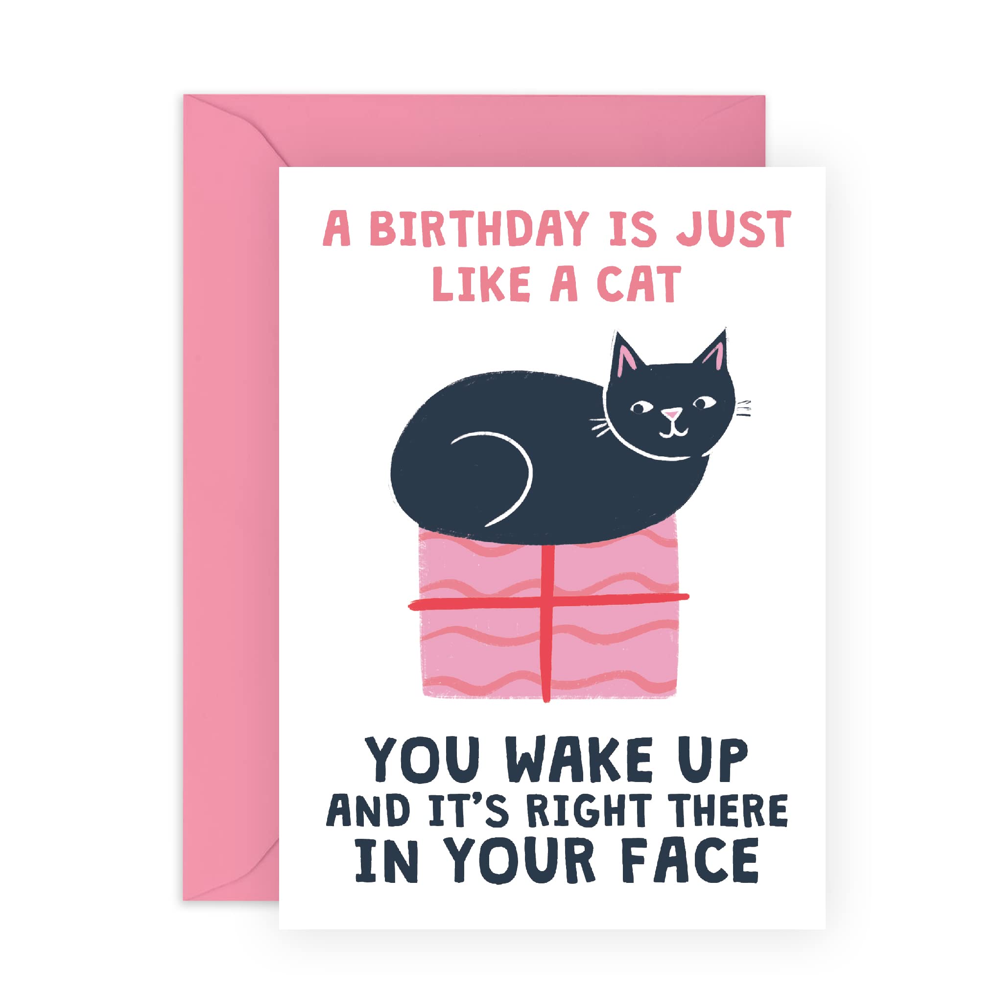 CENTRAL 23 Funny Birthday Cards For Women - Cat Birthday Card - Comes With Fun Stickers - Vegan Ink - Made in the UK