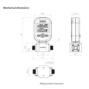 MF5712 MEMS Mass Flow Meter