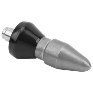 Rankomu Sewer Jetter Nozzle, Pipe Dredging Nozzle 1/4in Drain Outlet Cleaning Quick High-Pressure Cleaner Nozzles for Pipeline (big pointy)