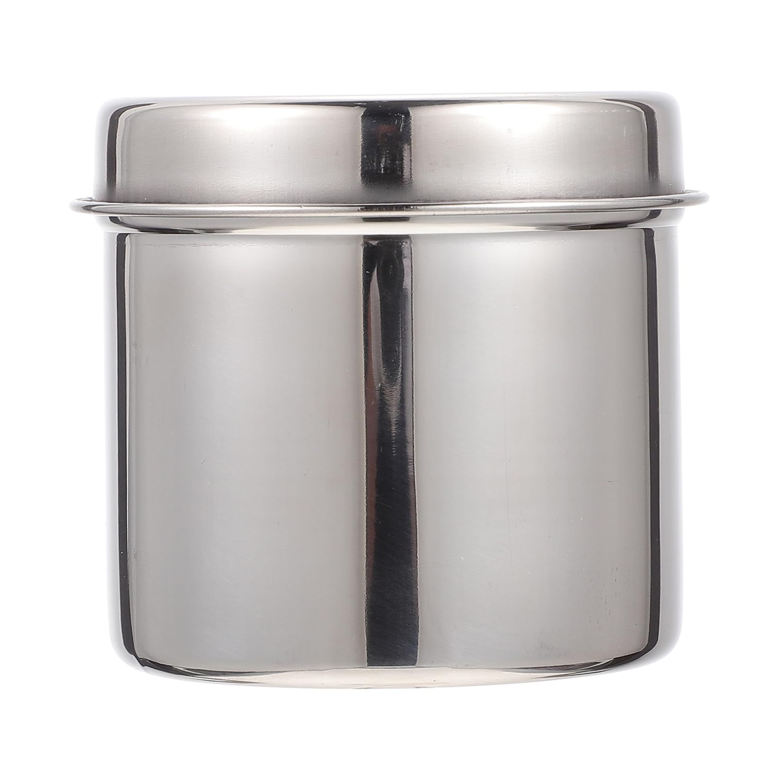 Cotton Ball Jar with Lid Stainless Steel Medical Jar Cotton Swab Container Gauze Container Dental Supplies