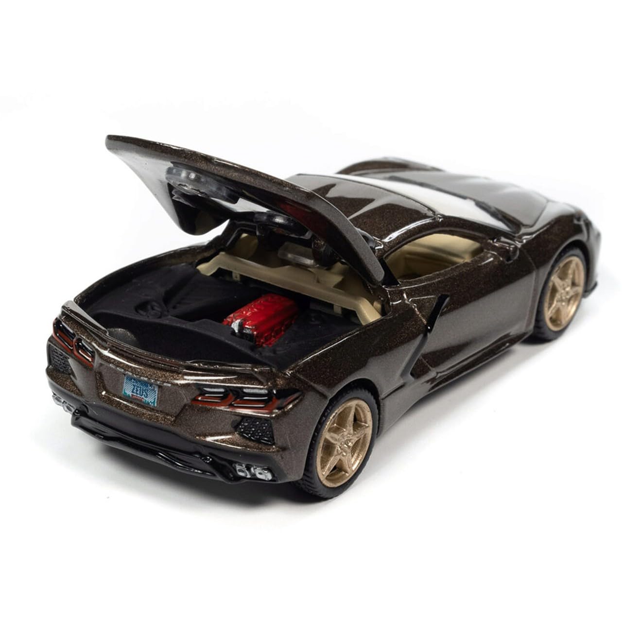 2020 Chevrolet Corvette Zeus Bronze Metallic Sports Cars Limited Edition 1/64 Diecast Model Car by Auto World