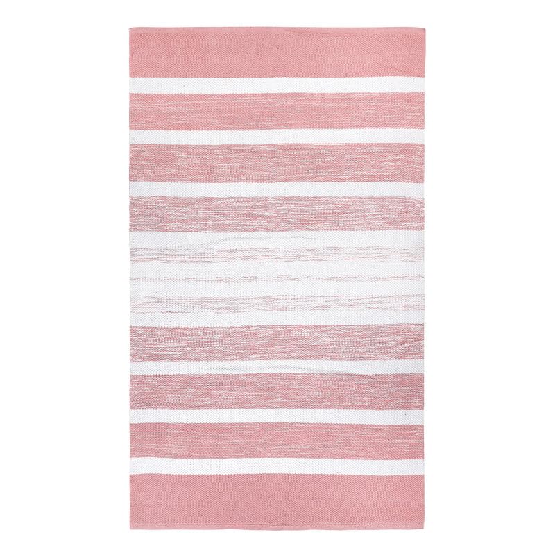 Lush Ambience Indoor Area Rug- Hand Woven, Environment Friendly, Machine Washable- Recycled Cotton Area Rugs 4x6 ft for Living Room, Dining Room, Kitchen, Bedroom, Porch - Avika Blush Pink