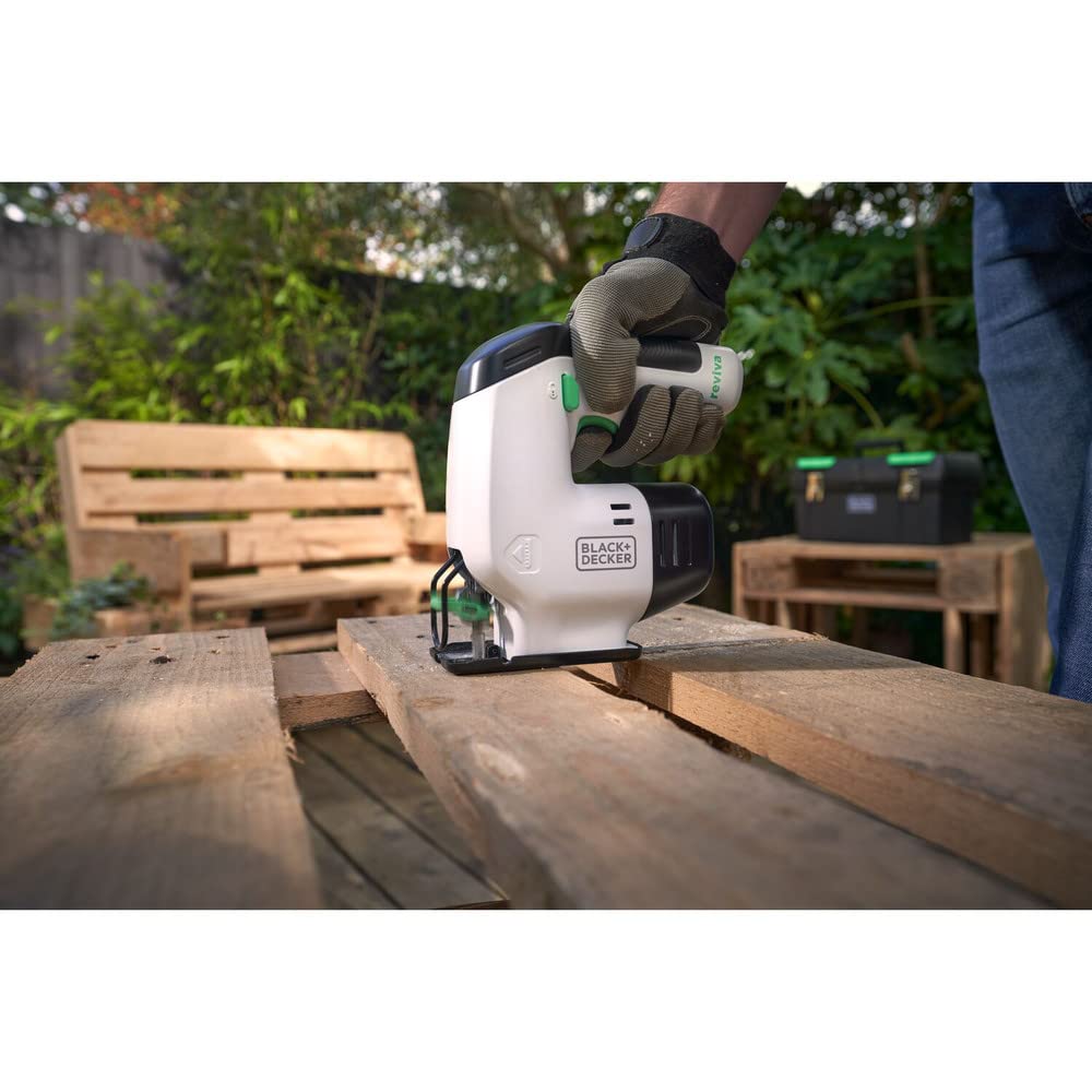 BLACK+DECKER reviva 12V MAX Jig Saw, Cordless, Ideal for Wood, Metal, or Plastic (REVCJS12C)