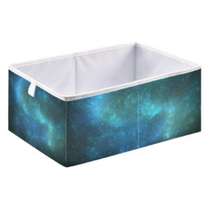 Sletend Cube Storage Bins Nebula Galaxy Universe Collapsible Storage Baskets Foldable Fabric Storage Box for Clothes, Toys 11" x 11" x 11"