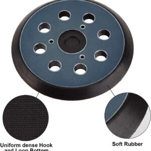 5" Sander Pad Replacement for DeWalt OE# 151281-08,Fits DW421,DW423,DW4388,D26451and D26453,Compatible with Makita Orbital Sander BO5010, BO5030K, BO5031K, BO5041K