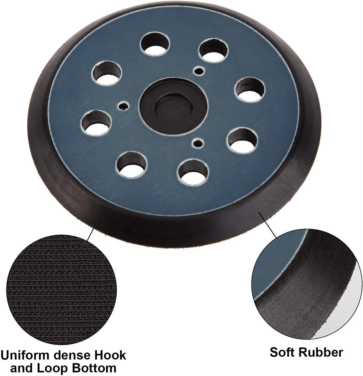 5" Sander Pad Replacement for DeWalt OE# 151281-08,Fits DW421,DW423,DW4388,D26451and D26453,Compatible with Makita Orbital Sander BO5010, BO5030K, BO5031K, BO5041K