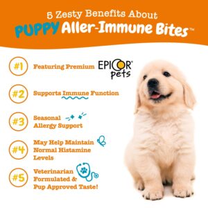 Zesty Paws Puppy 8-in-1 Multivitamin Soft Chews + Puppy Allergy & Immune Soft Chews