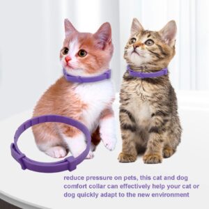 3 Pieces Cat Calming Collar Adjustable Cat Pheromones Calming Collars, Reducing Anxiety for Pets, Reduce Stress Aggression and Anxious Behavior Suitable for Small Medium and Large Cats (15 Inches)