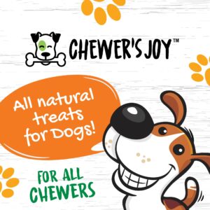 Chewer's Joy Chicken Glazed Collagen Tidbits 15pk 6" for Dogs, Premium Quality. High Protein, Promotes Joint, Skin, Gut Health & Shiny Coat. Bully Stick & Rawhide Alternative. Long Lasting chew.