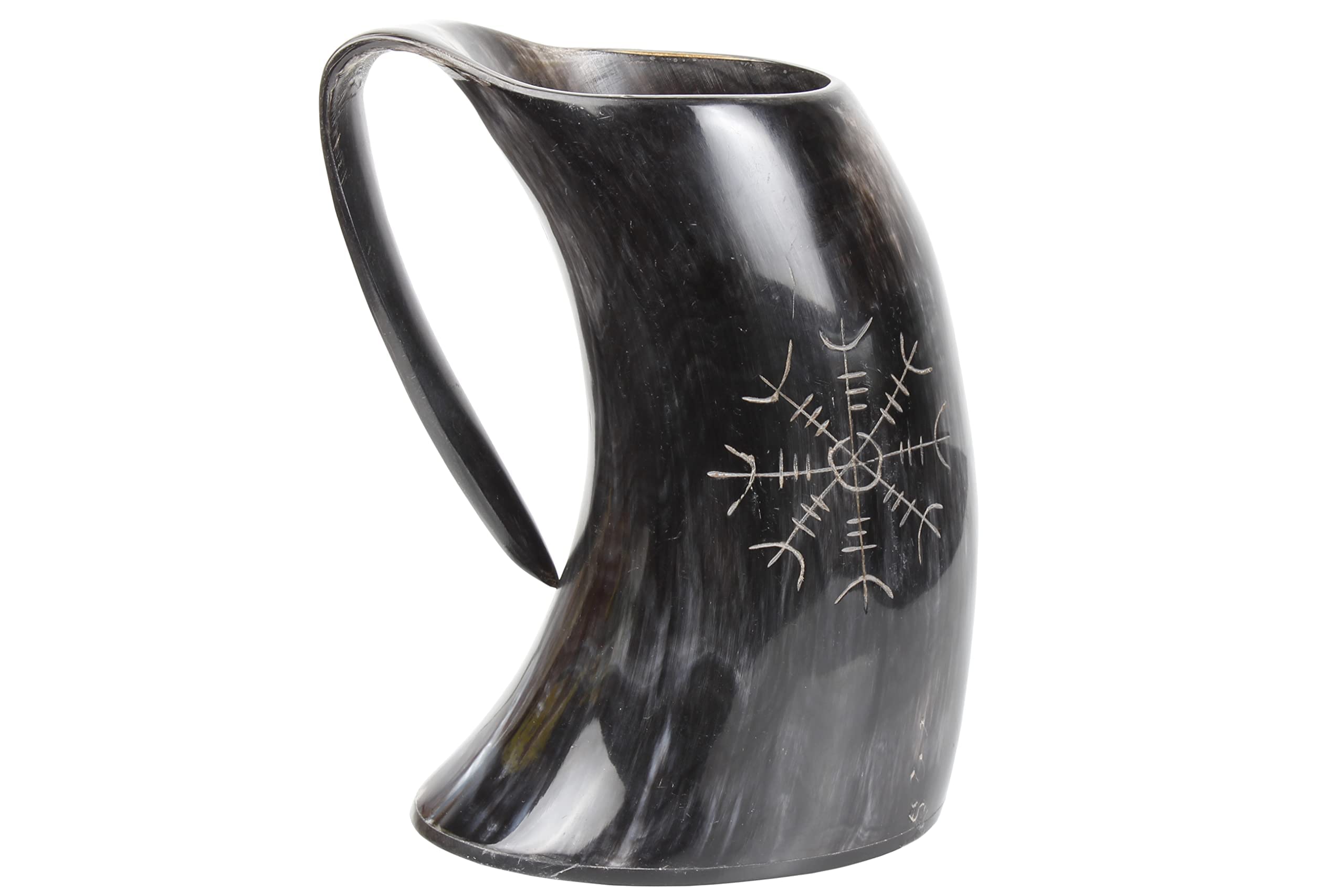 Father's Day Gifts Premium Original Viking Drinking Horn Mug Premium Viking Beer Tankard | Ideal for Beer Lovers-Wine-Mead & Ale | Nordic Inspired Drinking Mug