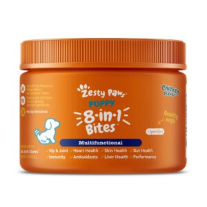 Zesty Paws Puppy 8-in-1 Multivitamin Soft Chews + Puppy Calming Soft Chews