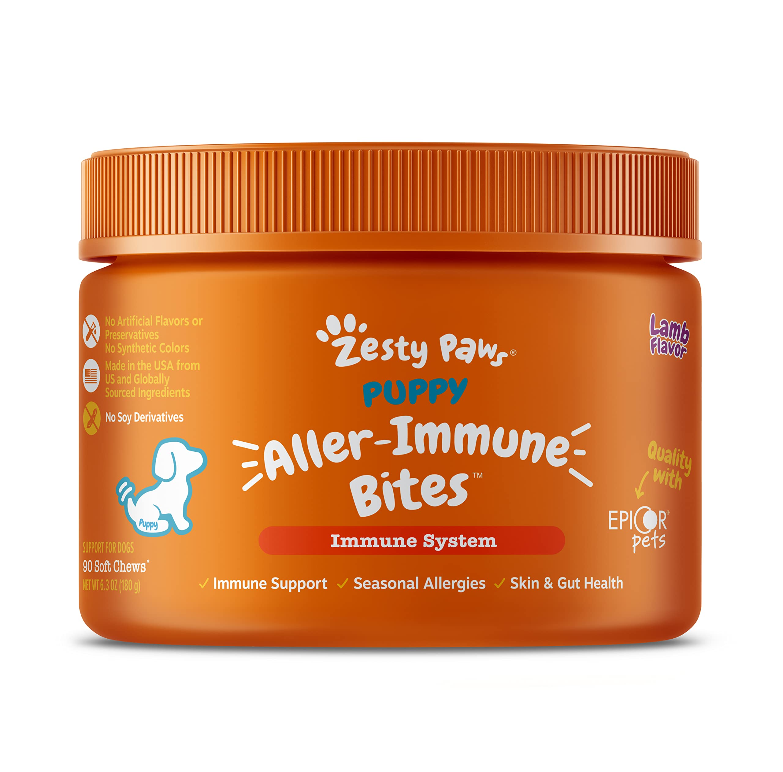 Zesty Paws Puppy Allergy & Immune Soft Chews + Puppy Calming Soft Chews