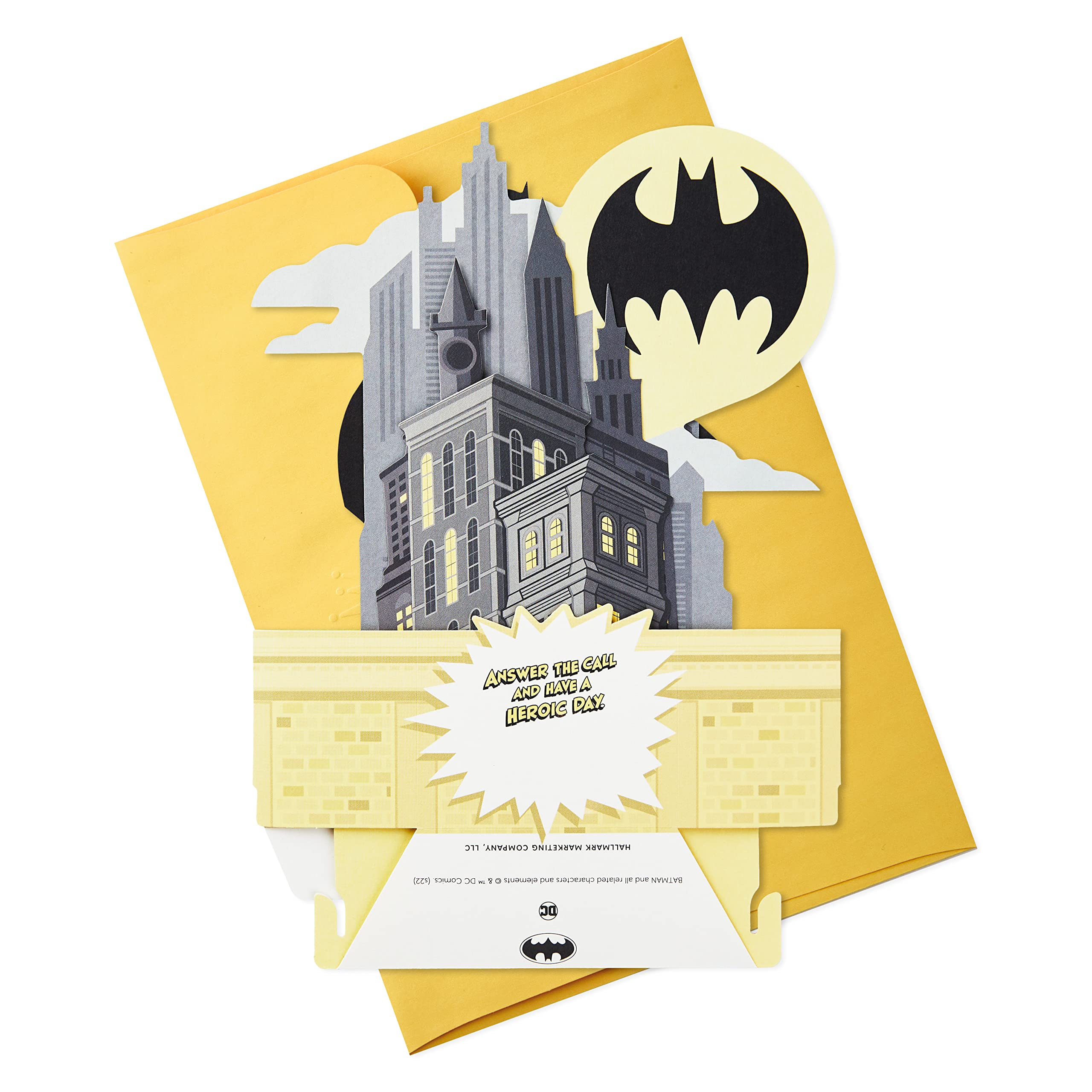 Hallmark Batman Pop Up Birthday Card for Him (Heroic Day) Paper Wonder 3D Card