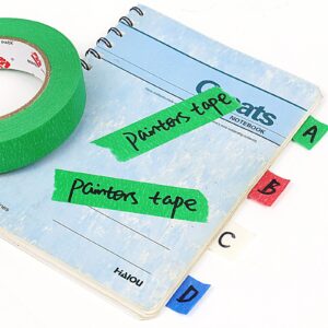 BOMEI PACK Painters Tape, Car Paint Green No Residue Automotive Masking Tape, Clean Removal Green Masking Tape, UV Resistant, 0.94 Inches x 55 Yards, 6 Rolls