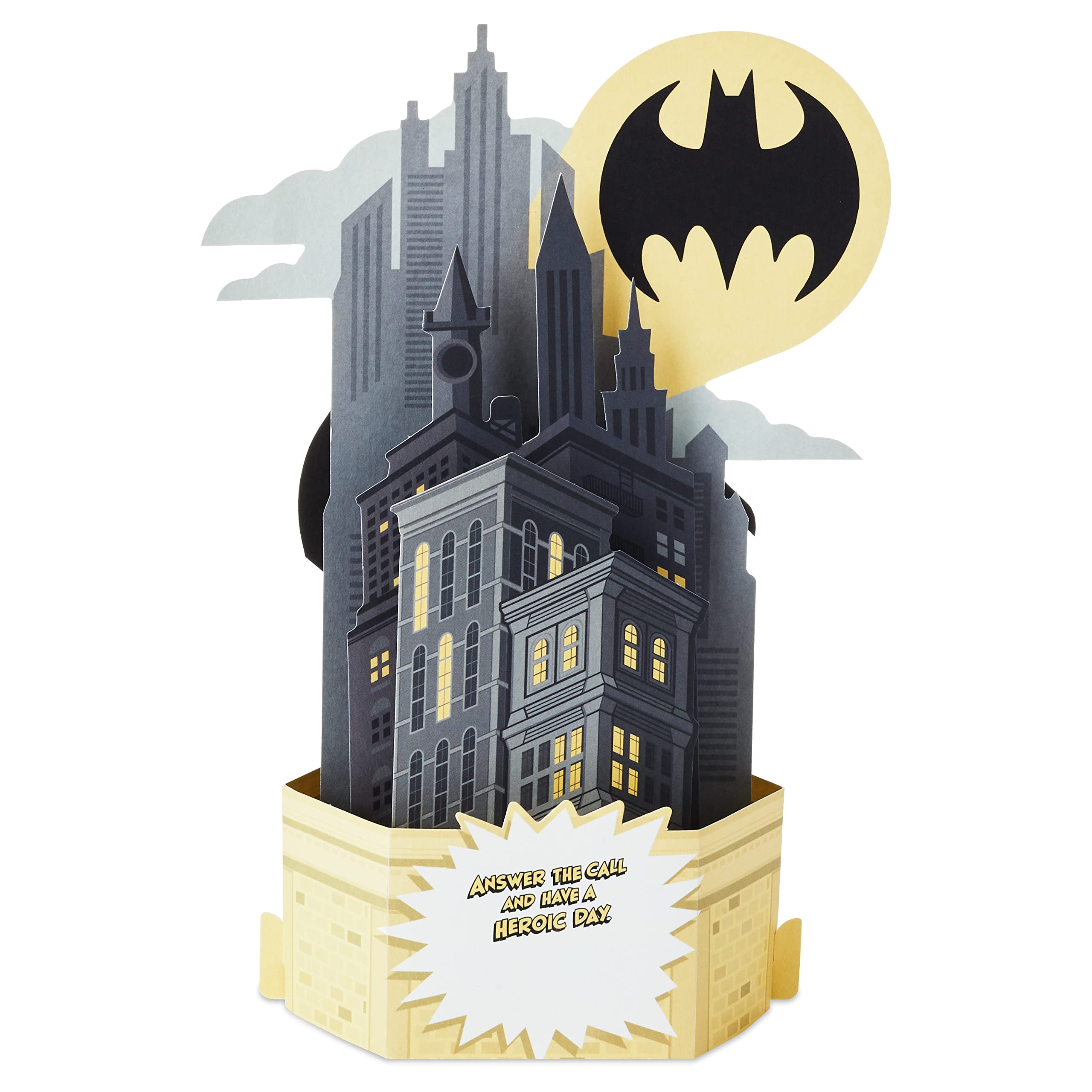 Hallmark Batman Pop Up Birthday Card for Him (Heroic Day) Paper Wonder 3D Card