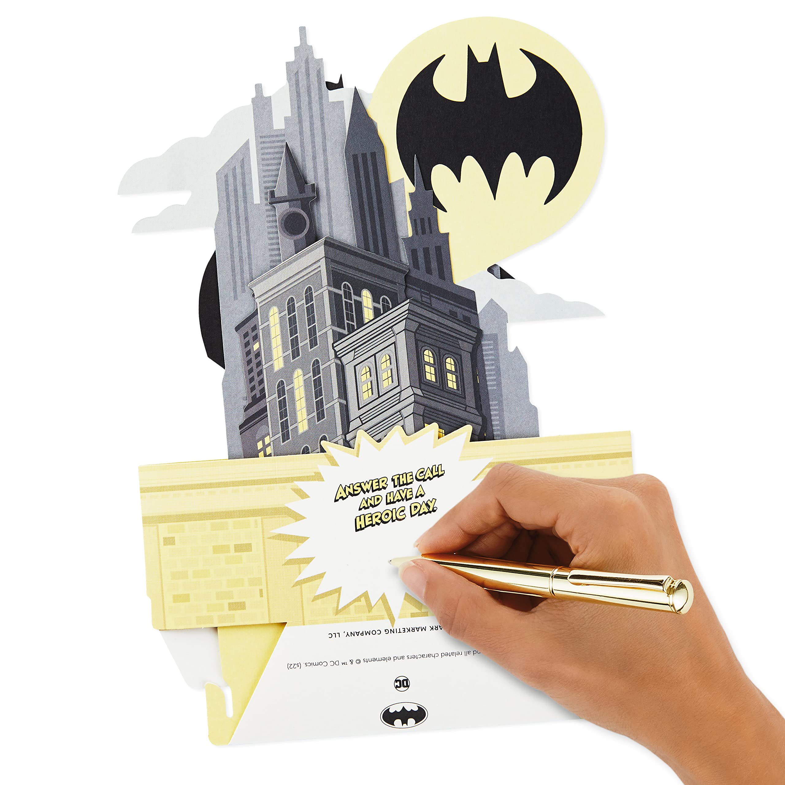 Hallmark Batman Pop Up Birthday Card for Him (Heroic Day) Paper Wonder 3D Card